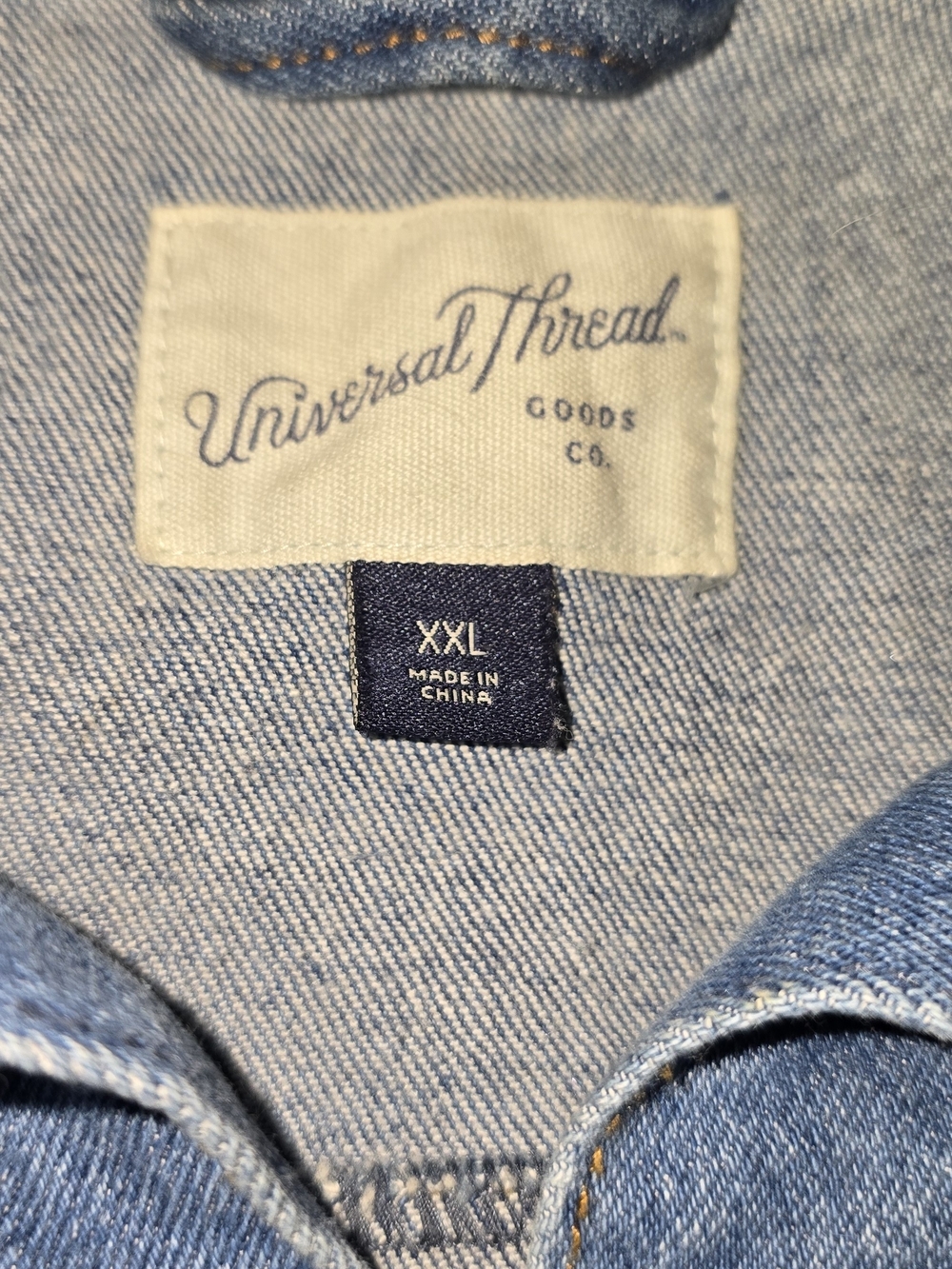 Universal Thread Light Blue Denim Jacket with Button Front - Picture 3 of 4